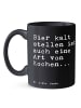 Mr. & Mrs. Panda Kakaobecher Bier kalt stellen ist... mit Spruch in Schwarz