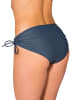 Aquarti Aquarti Damen Bikinihose mit Raffung und Schnüren in graphit