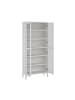 ebuy24 Vitrinenschrank Roma Weiß 89 x 37 cm