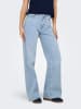 JDY Jeans mit weitem Bein in Light Blue Denim