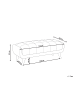 Beliani Ottomane HABO in Beige/Braun - (W) 134 x (H) 42 x (L) 60 cm