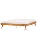 Beliani Doppelbett BERRIC in Braun - (W) 167 x (H) 38 x (L) 202 cm
