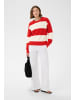 PART TWO Strickpullover BozenaPW Baggy fit in Goji Tofu Stripe