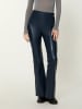Nur Die  Vegane Flared Leggings in Leder-Optik NUR DIE x KILIAN KERNER in Dunkelblau