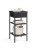 VASAGLE Nachttisch Barnet in Schwarz - (B)35 x (H)70 x (T)35 cm