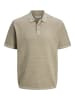 Jack & Jones Einzigartiges Knit Polo-Shirt mit Kentkragen in Braun
