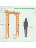COSTWAY Rosenbogen Holz 140 x 60 x 215 cm in Orange