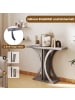 COSTWAY Konsolentisch 100 cm in Grau