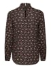 Kaffe Bluse langarm KAamber Regular fit in Black_Rosa Flowers