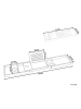 Beliani Badezimmerregal LOWES in Braun - (W) 75 x (H) 5 x (L) 23 cm