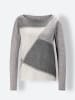 Heine Kaschmirpullover in grau-ecru