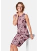 GOLDNER Elegantes Kleid aus weichem Mesh in rosenquarz / purpur / gemustert