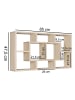 KADIMA DESIGN Wandregal PAOLA sonoma 85x47,5x16 MDF-Holz Hängeregal modern in Sonoma
