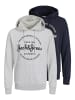 Jack & Jones Hoodie 'forest' in grau