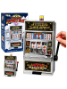 Spielautomat, Casino, Sparschwein, großer Münzwerfer, Lichter