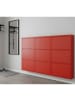 ebuy24 Schuhschrank Pisa 3 Rot 150 x 16 cm