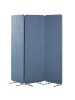 Beliani Büro-Raumteiler STANDI in Blau - (W) 184 x (H) 184 x (L) 30 cm