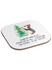 Mr. & Mrs. Panda Tischuntersetzer Pinguin Weihnachtsbaum mit Spruch in Weiß