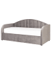 Beliani Tagesbett EYBURIE in Grau - (W) 99 x (H) 102 x (L) 217 cm