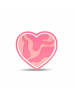 Belmil Velcro Rubber Patch Pastel Heart