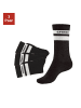 Copenhagen Studios Tennissocken in 3x schwarz mit weißen Streifen