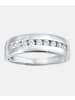 Diamant L'éternel Ehering aus 375 Weißgold mit Zirkonia