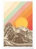 Juniqe Poster "Mountainscape" in Bunt & Grau