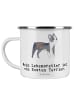 Mr. & Mrs. Panda Emaille Tasse Boston Terrier Lebensretter mit S... in Weiß