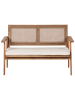 Beliani 4-tlg Sitzgruppe ARENELLA in Braun/Beige