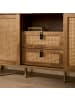 CALICOSY SIDEBOARD PALMO in Helles - (W) 140  x (H) 80  x (L) 39  cm