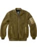 Brandit Fleecejacke/Fleecepullover "MA1 Sherpa Jacket" in Grün