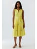 Oui Midikleid in yellow stone