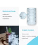 Intirilife Doppelwandiges Thermo Glas Isoliert Teeglas Kaffeeglas in 6x 260ml Transparent