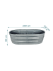 relaxdays Hochbeet in Hellgrau - (B)200 x (H)60 x (T)100 cm