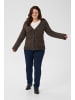 KAFFE curve Strickjacke KCmarina Loose fit in Black Coffee Melange