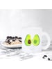 Mr. & Mrs. Panda Tee Tasse Avocado Pärchen ohne Spruch in Transparent
