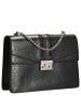 Seidenfelt Roros Big - Schultertasche 28 cm (oxblood/gold) in glossy black