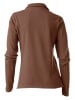 Heine Langarm-Poloshirt in braun