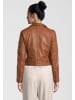 H.I.S Lederjacke mit Steppnaht-Details in D COGNAC