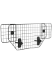 Pawhut Hundeschutzgitter Auto  (90-120)B x 40,5H cm