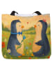 Mr. & Mrs. Panda Shopper Damen Pinguin Pärchen Design ohne Spruch in Weiß
