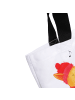 Mr. & Mrs. Panda Tasche Fuchs Sänger mit Spruch in Weiß