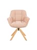 DUBI Möbel 2er-Set: Drehstuhl Mika-Nea in Rosa - (B)65 x (H)81 x  (T)66 cm