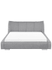 Beliani 9-tlg Doppelbett NANTES in Grau/Silber