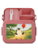 Mr. & Mrs. Panda Bento Box Pinguin Luftballon Design ohne Spruch in Rot Pastell
