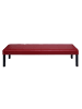 MCW Sitzbank M37, 180x43x49 cm rot glänzend, dunkle Beine