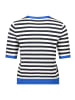 Betty Barclay Basic-Pullover kurzarm in Patch Dark Blue/Blue