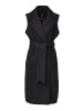 Threadbare Langweste THB Suhail belted formall Coat in Black