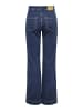 ONLY Jeans mit weitem Bein in Dark Blue Denim
