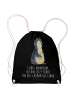 Mr. & Mrs. Panda Tasche Pinguin Blumen mit Spruch in Schwarz